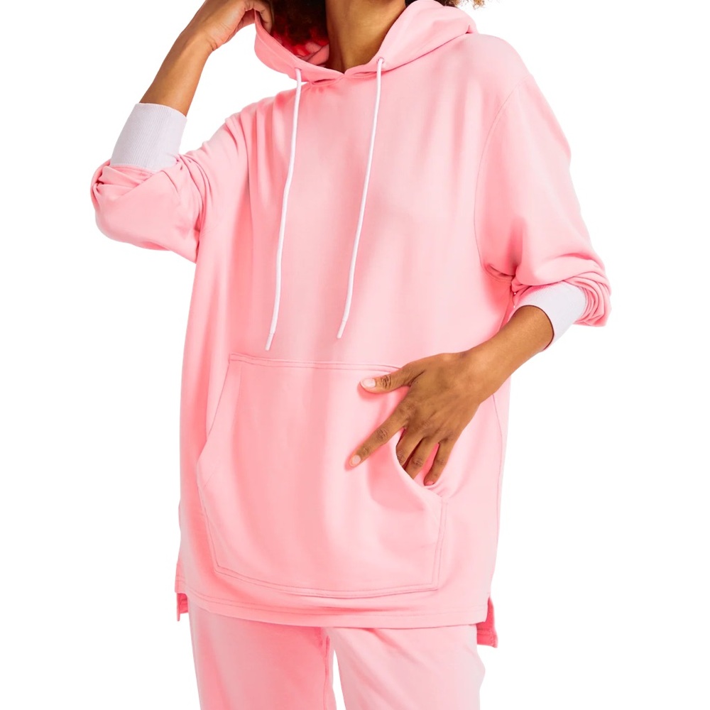 Jambys House Hoodie Loungewear Light Pink Cozy Comfortable Soft Stretchy Small